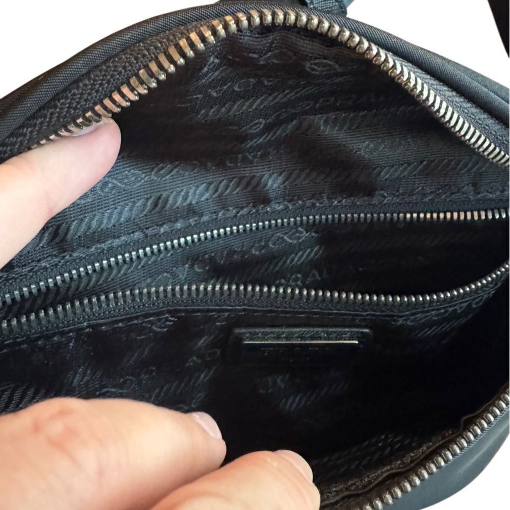 PRADA Authentic Re-Nylon and Saffiano Leather belt bag W/ Authentication Card - Picture 13 of 13